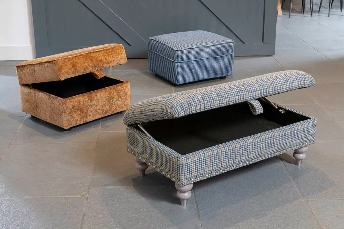 Need to add that extra comfort to your living space? Shop our fantastic collection of footstools to add that stylish finishing touch to your living room, or grab a storage footstool to de-clutter your home! 
