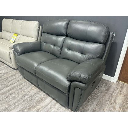 La-Z-Boy Baxter 2 Seater Power Recliner Leather Sofa In Glasgow Steel - Ex-Display (SOLD AS SEEN) La-Z-Boy Baxter 2 Seater Power Recliner Leather Sofa In Glasgow Steel - Ex-Display (SOLD AS SEEN)