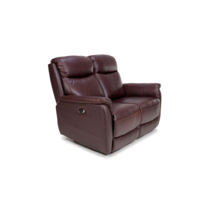 Kansas Leather 2 Seater Electric Recliner Sofa