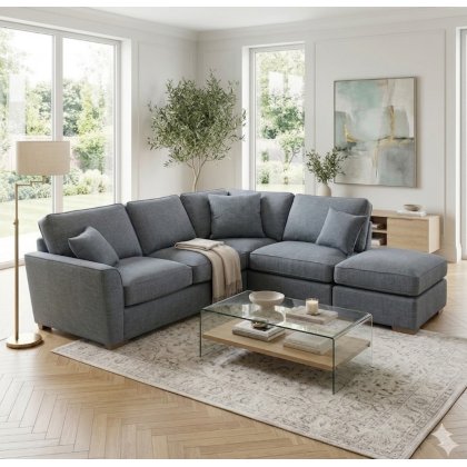 Angelina Special Corner Chaise in Polly Charcoal Angelina Special Corner Chaise in Polly Charcoal