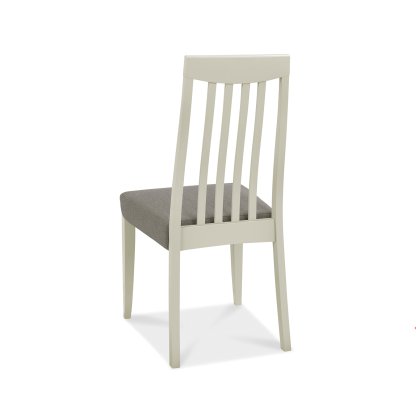 Barton Grey Tall Back Slatted Chair - Titanium (Single)