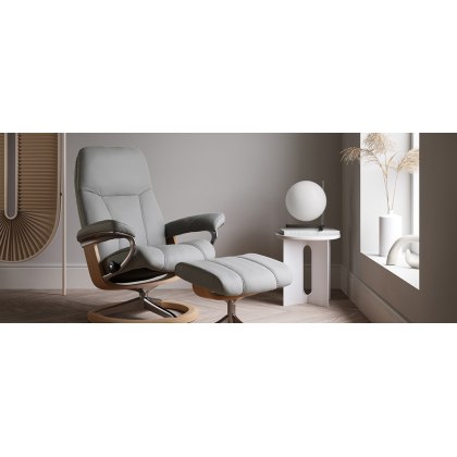 Stressless Large Consul Chair & Footstool