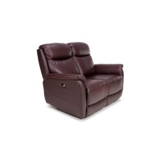 Kansas Leather 2 Seater Electric Recliner Sofa