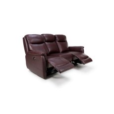 Kansas Leather 3 Seater Electric Recliner Sofa