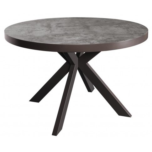 Fishbourne 120cm Round Table - Stone Effect Fishbourne 120cm Round Table - Stone Effect
