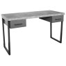 Fishbourne Desk with Drawers - Stone Effect