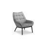 Louie Velvet Chair - Grey Louie Velvet Chair - Grey