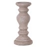 Small Bulbous Stone Effect Candle Holder
