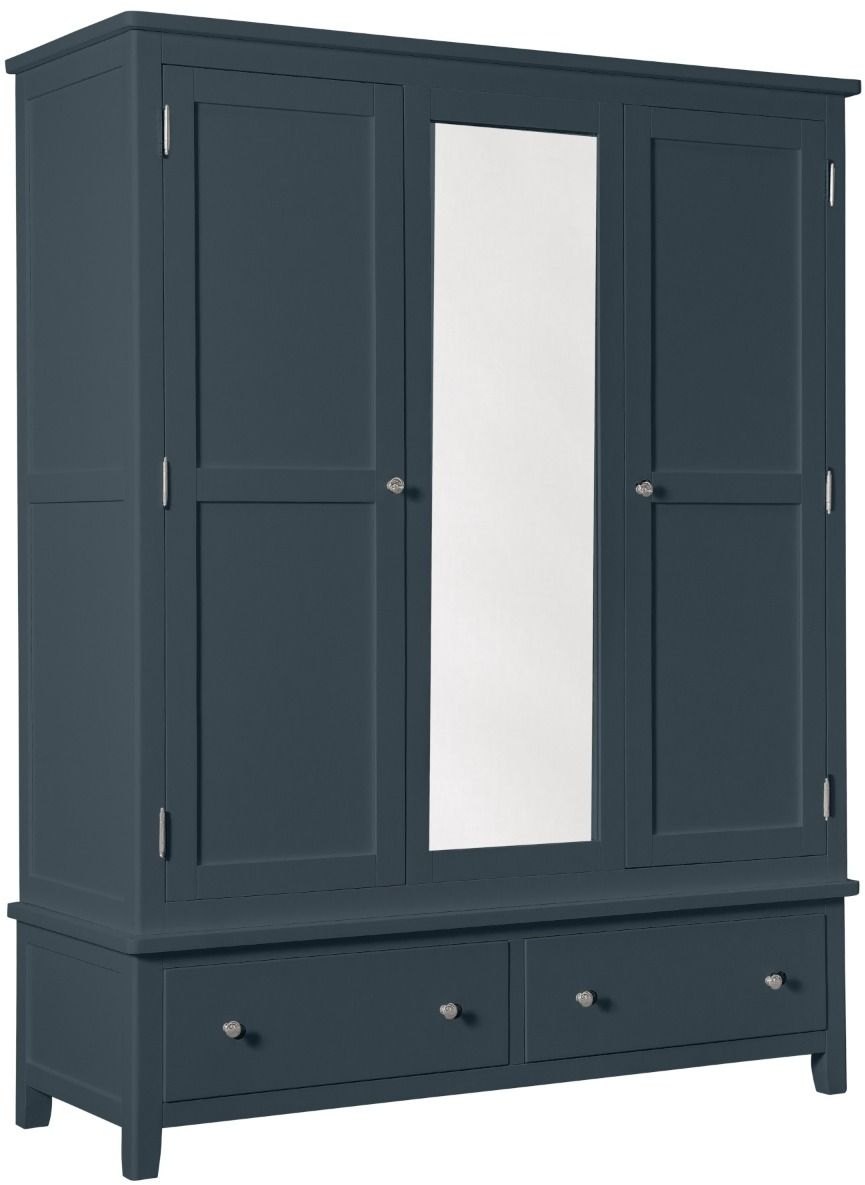 Wellow Painted Triple Wardrobe Solent Beds & Furniture Ltd