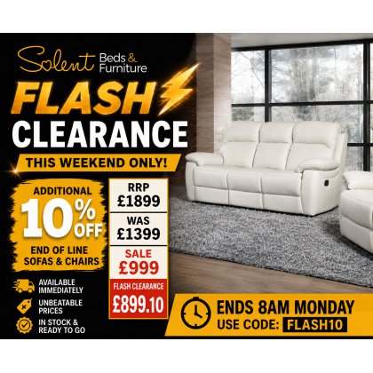 Curzon 3 Seater Manual Recliner in Chestnut or Ivory Curzon 3 Seater Manual Recliner in Chestnut or Ivory