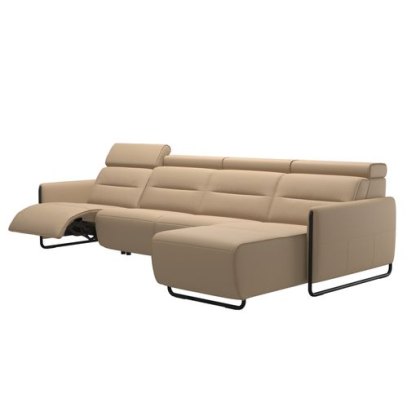 Stressless Emily 3 Seater Power LHF with Large Longseat RHF