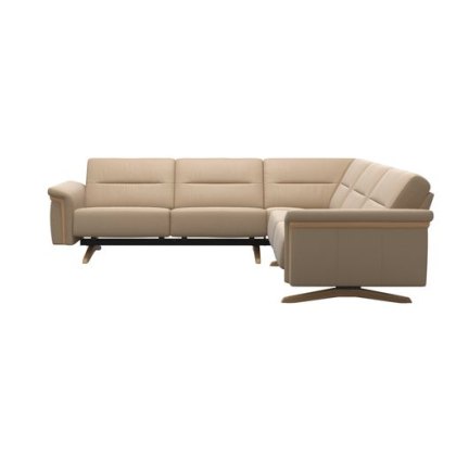 Stressless Stella 4 Seat Corner Group with Wood Arms