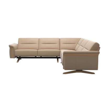 Stressless Stella 4.5 Seat Corner Group with Wood Arms