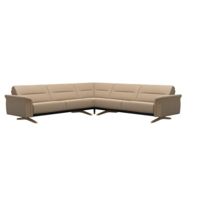 Stressless Stella Corner Group 5 Seater with Wood Arms Stressless Stella Corner Group 5 Seater with Wood Arms