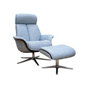 G Plan Ergoform Lund Chair and Stool with Upholstered Sides