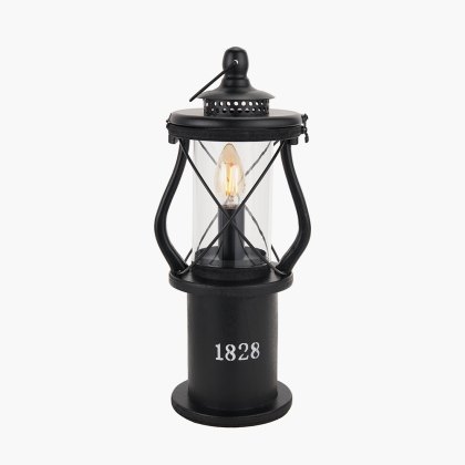 Black Wooden Lantern Table Lamp Black Wooden Lantern Table Lamp