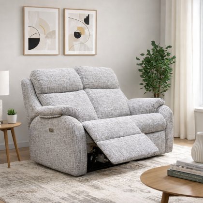G Plan Kingsbury 2 Seater Double Power Recliner Sofa with Headrest & Lumbar