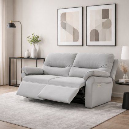 G Plan Seattle 2 Seater Double Power Recliner Sofa with Double Lumbar Support