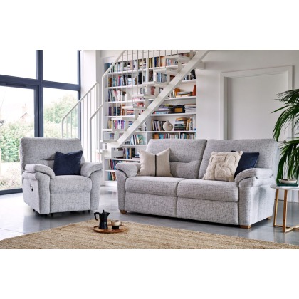 G Plan Seattle 3 Seater Double Power Recliner Sofa with Double Lumbar Support