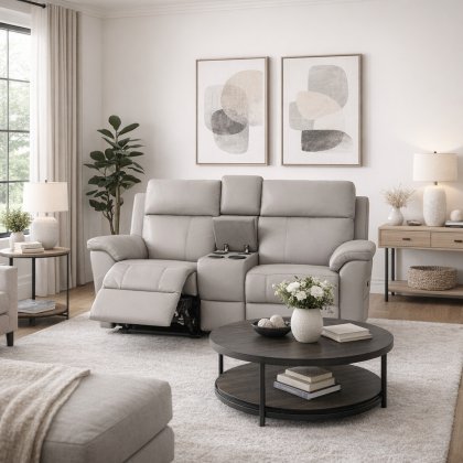 La-Z-Boy Dixie 2 Seater Power Recliner with Head Tilt and Console