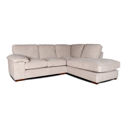 Loxton Right Hand Facing Corner Chaise in Corduroy Stone with Sweetie Natural Scatters - Special (WH