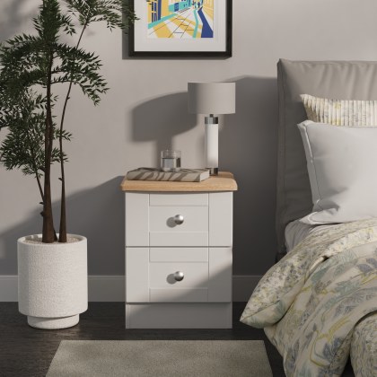 Shalfleet 2 Drawer Bedside