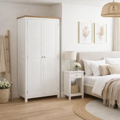 Northwood 2 Door Wardrobe - White Northwood 2 Door Wardrobe - White