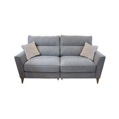 Jersey 2 Seater Standard Back Sofa in Hamilton Silver Feet Rustic Oak - Special Deal
