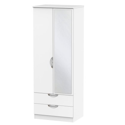Carisbrooke Tall 2ft6in 2 Drawer Mirror Robe