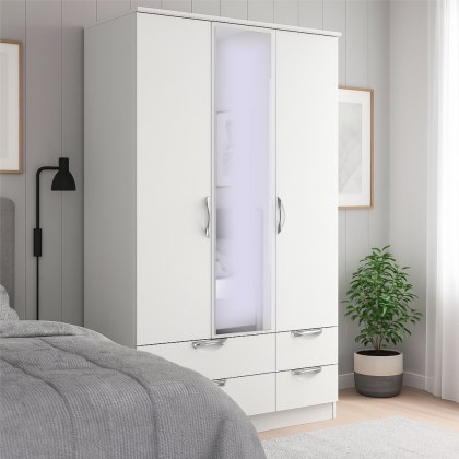 Carisbrooke Tall Triple 2 Drawer Mirror + Drawer Robe Carisbrooke Tall Triple 2 Drawer Mirror + Drawer Robe