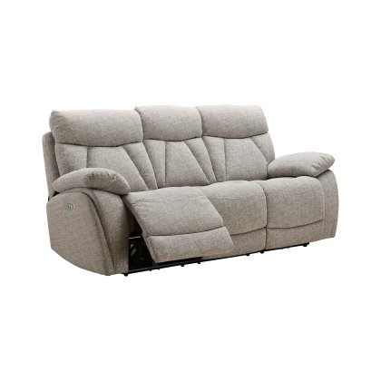 Belfort 3 Seater Power Recliner Sofa in Lisbon Beige