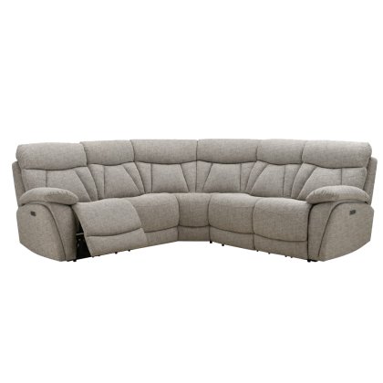Belfort Corner Group Power Recliner in Lisbon Beige