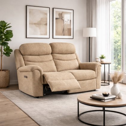 Sherborne Leyburn Standard 2 Seater Rechargeable Power Recliner Sofa