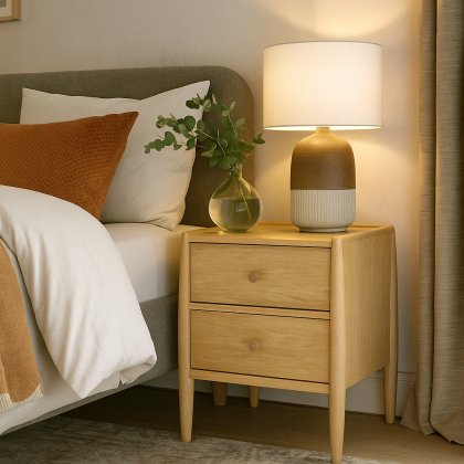 Ercol Winslow 2 Drawer Bedside Chest