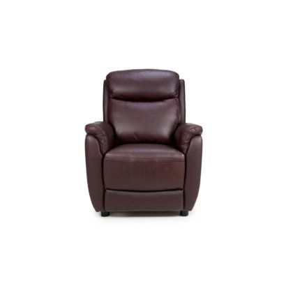 Kansas Leather Electric Recliner Chair - Chestnut Kansas Leather Electric Recliner Chair - Chestnut