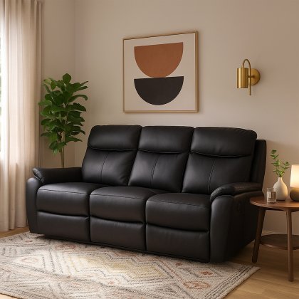 Kinsley Leather Power Recliner 3 Seater