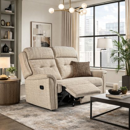 Sherborne Roma Standard Rechargeable Powered Reclining 2 Seater with Head Adjust