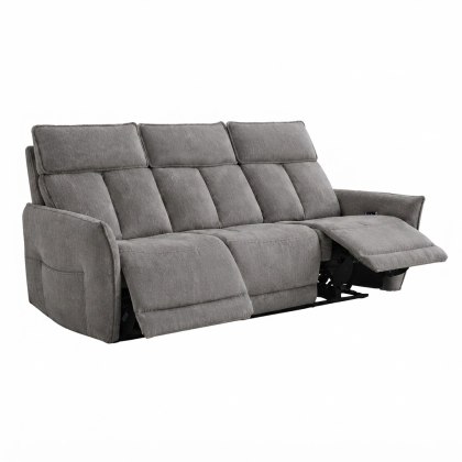 Ashley 3 Seater Power Recliner Sofa - Acier or Twilight Fabric Ashley 3 Seater Power Recliner Sofa - Acier or Twilight Fabric
