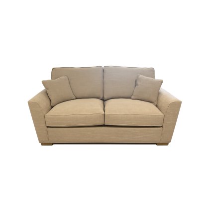 Angelina Special 2 Seater Sofa in Polly Mocha with Oak Feet