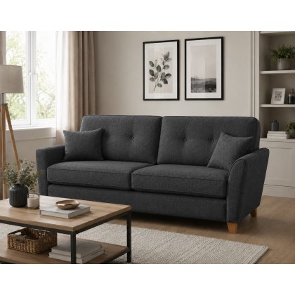 Adelaide Special 3 Seater Sofa in Lisbon Charcoal Adelaide Special 3 Seater Sofa in Lisbon Charcoal