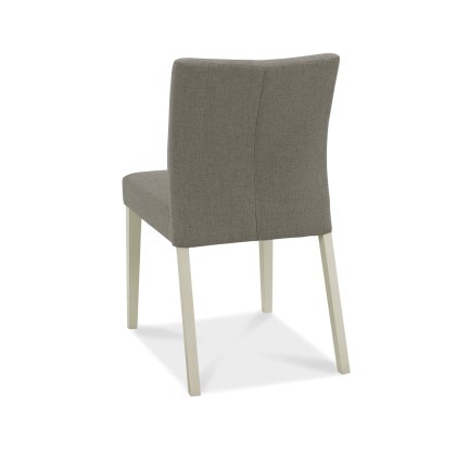 Barton Grey Low Back Upholstered Chair - Titanium (Single)