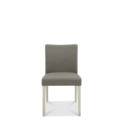 Barton Grey Low Back Upholstered Chair - Titanium (Single)