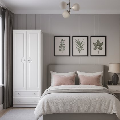 Shide Tall 2ft6in 2 Drawer Robe Shide Tall 2ft6in 2 Drawer Robe