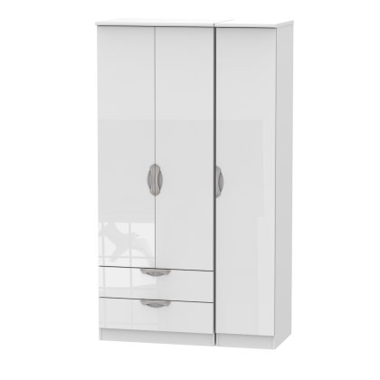 Carisbrooke Tall Triple 2 Drawer Robe
