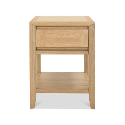 Barton Oak Lamp Table with Drawer