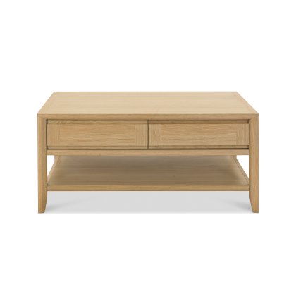 Barton Oak Coffee Table with Drawer