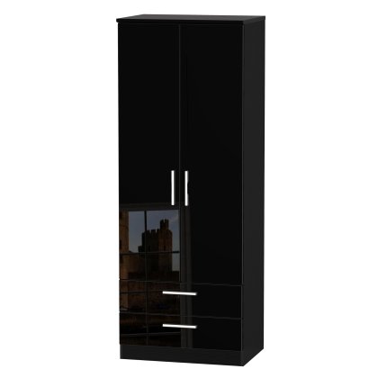 Knighton Tall 2ft6in 2 Drawer Robe