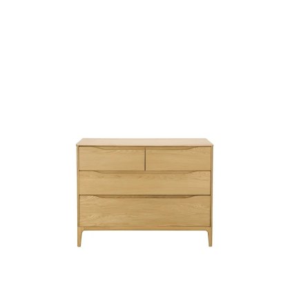 Ercol Rimini 4 Drawer Low Wide Chest