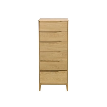 Ercol Rimini 6 Drawer Tall Chest