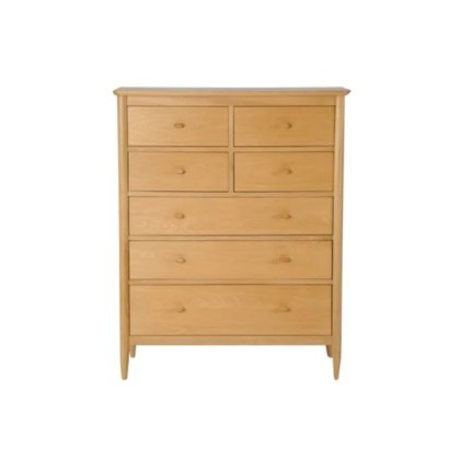 Ercol Teramo 7 Drawer Tall Wide Chest